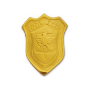 Police Badge Stock Shape Pencil Top Eraser
