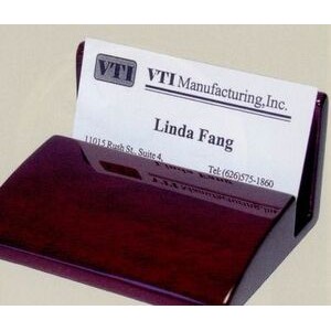 Piano Finish Business Card Holder (3 3/4"x2"x3 1/8")