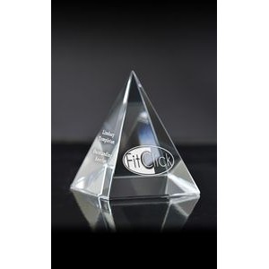 Small Pyramid Paperweight Award