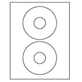 Laser Printer Labels (4½" Out Side Diameter)