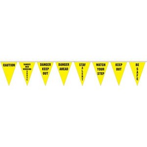 60' Safety Slogan Pennant (Assorted)