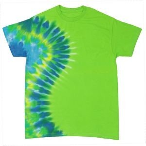 Bright Green Vertical Wave Short Sleeve T-Shirt