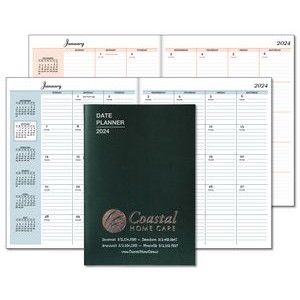 7"x10" Economy Leatherette Monthly Desk Planner