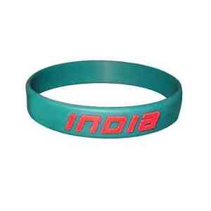 1/2" Embossed Printed Custom Silicone Wristbands