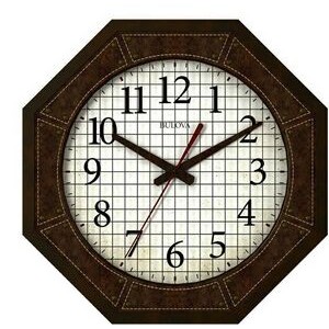 Bulova Gymnasium Octagonal Wall Clock