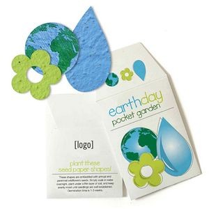 Earth Day Seed Paper Pocket Garden - Design A