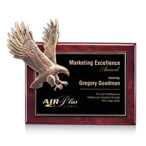 Flying Eagle (L) Plaque - Rosewood 9"x12"