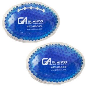 Blue Football Hot/Cold Pack w/Gel Beads