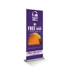 Retractable Banner Deluxe Single Sided (33" x 81")
