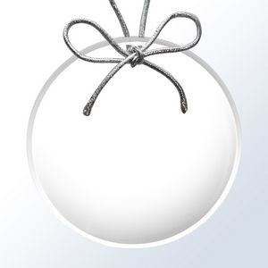Acrylic Ornament with Silver String - Round