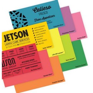Spot Color Specialty Astrobright© Papers Business Cards (1 Side)