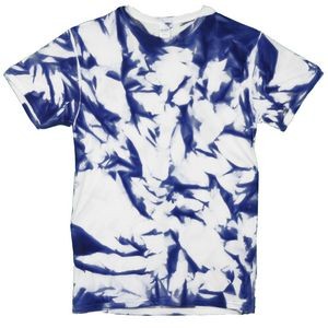Navy Blue/White Nebula Graffiti Short Sleeve T-Shirt