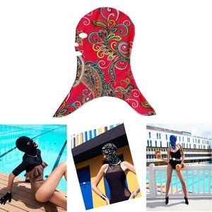 Anti-UV Sunscreen Diving Hats Face Mask Hat (Mixing Color)