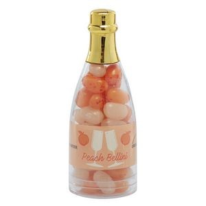 Champagne Bottle Favor - Peach Bellini Jelly Belly (R) Jelly Beans