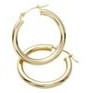 Jilco Inc. 40 Mil Yellow Gold Hoop Earrings