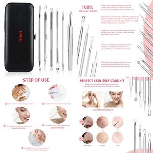 Blackhead Remover Pimple Popper Tool Kit Acne Comedone Zit Blackhead Extractor Tool for Nose Face