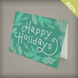 Gorgeous Greenery Business Holiday Cards