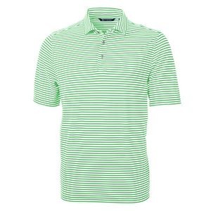 Cutter & Buck Virtue Eco Pique Stripe Recycled Mens Polo