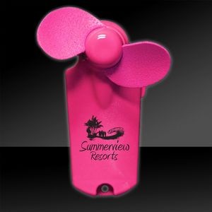 3 3/4" Pink Handheld Mini Fan