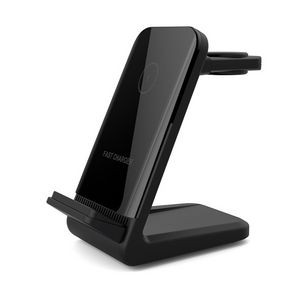 3 In 1 Fast 15W Wireless Charger Stand