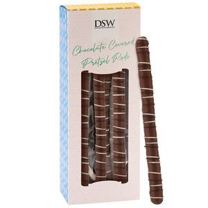 Chocolate Pretzel Rod Window Gift Box - Featuring Soft-Touch Finish