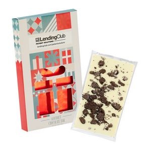 1 Oz. Belgian Chocolate in Gift Window Box - Milk & Cookies Bar