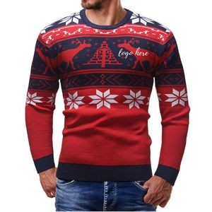 Round-Necked Sweater Christmas Style
