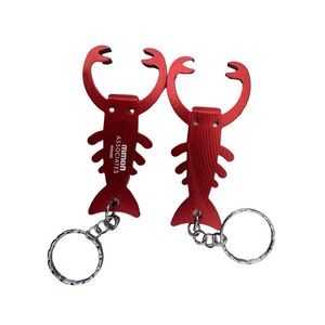 Lobster Shaped Bottle Opener Keychain
