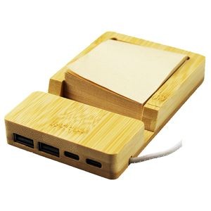 Type-C Bamboo USB Hub with Stand