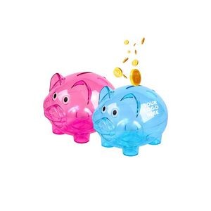 Plastic Pink Piggy Bank