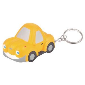 PU Foam Little Small Car Shaped Stress Reliever with Keychain