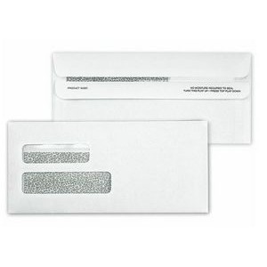 Confidential Large Self-Sealing Dual-Window Envelope