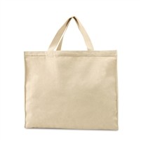 12 Oz. Natural Canvas Tote Bag w/ 18" Handles (15"x12.5"x4")