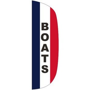 "Boats" Message Flutter Flag (3'x10')