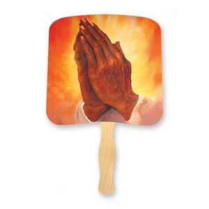 Religious Praying Hands Full Color Hand Fans
