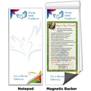 3 1/2" x 8" Full-Color Magnetic Notepads - Pay it Forward Ideas