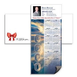 Magnetic Calendar with Envelope - Clouds