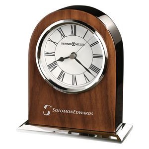 Howard Miller Palermo Walnut Veneer Table Clock