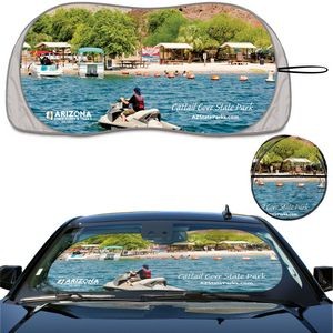 Prest-O-Shade LS Full Color Full Bleed Patented Single Loop Sun shade contoured with wingletts