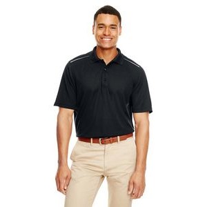 CORE 365 Men's Radiant Performance Piqu? Polo with?Reflective Piping