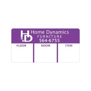 Die Cut Roll Label | Rectangle | 2" x 4" | White Gloss Paper