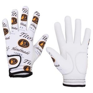 Sublimated Golf Gloves w/ Cabretta Leather Palm (Free Setup)