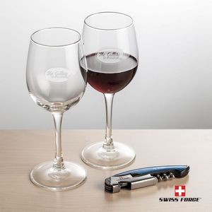 Swiss Force® Opener & 2 Connoisseur Wine - Blue