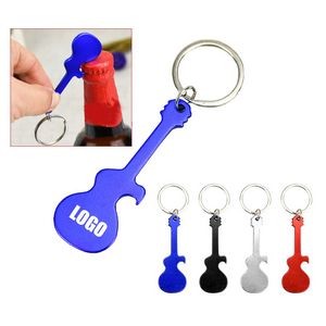 Guitar Bottle Opener With Keychain
