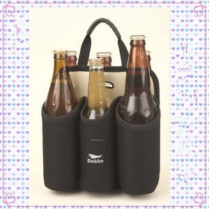 Multi-Bottled Black Neoprene Bottle Sleeve