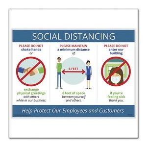 COVID-19 - Social Distancing Poster