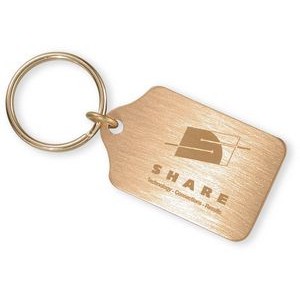 Tombstone Key Ring (Brushed Brass)