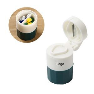 2 in 1 Portable Pill Cutter and Pill Box