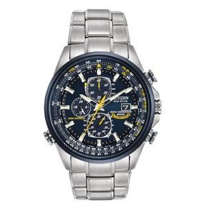 Citizen® Men's Blue Angels® World Chronograph Eco-Drive® Stainless Steel Watch
