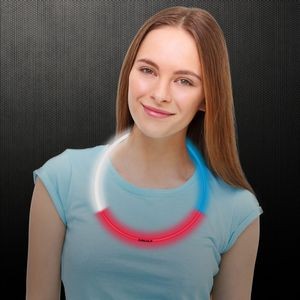 22" Red/White/Blue Superior Glow Necklace(Hot Stamp)